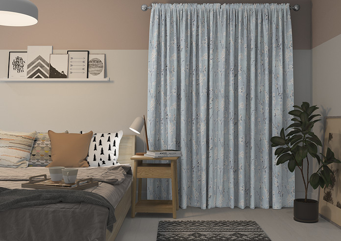 Almond Blossom, Porcelain - Made to Measure Curtains - Image 7